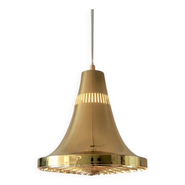 Vintage brass hanging lamp by Hans Agne Jakobsson model T 598