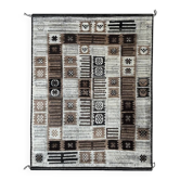 Tapis berbère au design moderne marocain. 100 % laine. Tapis Beni Ourain fait à la main.