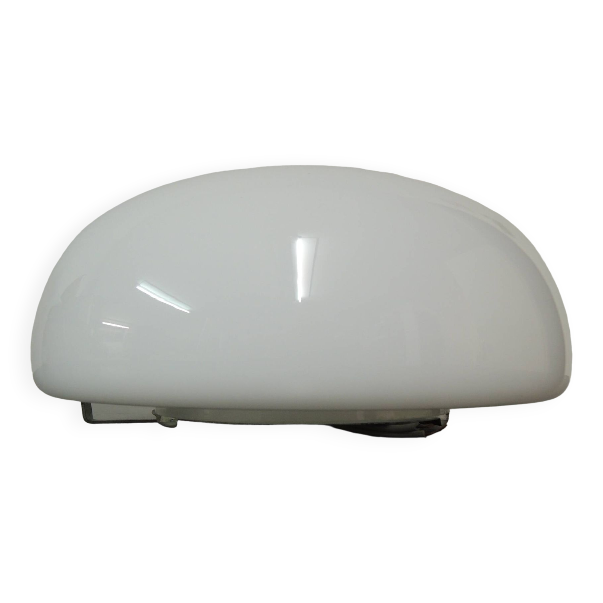 Round opaline ceiling light