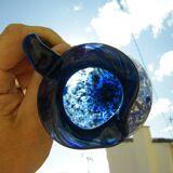 Murano italian millefiori art glass pitcher