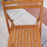Pair of folding chairs Scandinavian style 60/70
