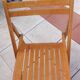 Pair of folding chairs Scandinavian style 60/70