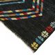 Hand-Knotted Turkish Contemporary 172 cm x 241 cm Black Wool Carpet