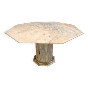 Table à manger octogonale - marbre