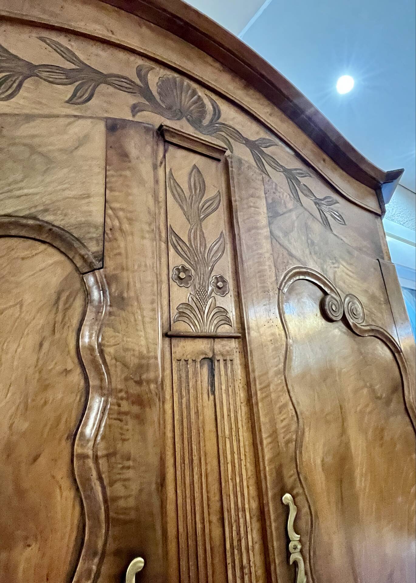 19th-century Vendée wedding armoire in walnut