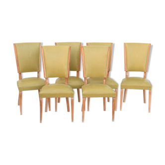 Series of 6 vintage chairs