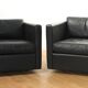 Pair of Club 1051 armchairs, Charles Pfister, Knoll