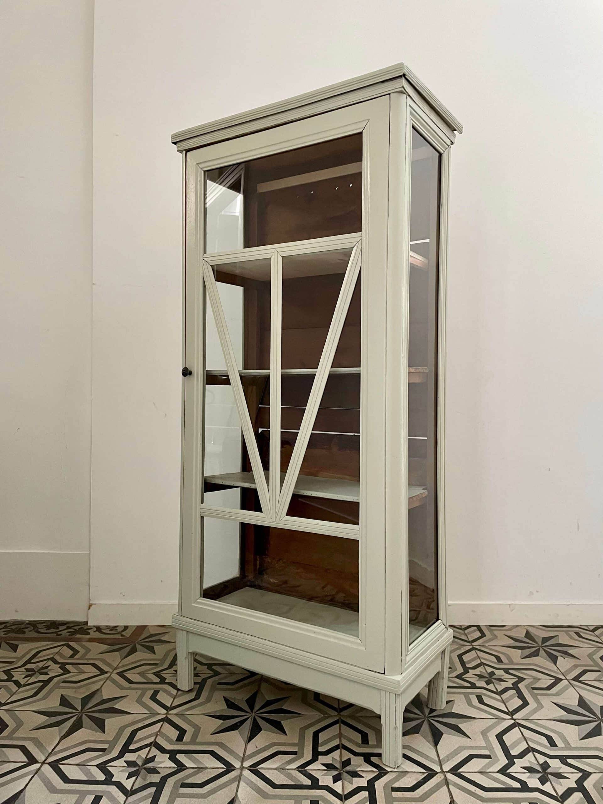 Renovated 1900 glass cabinet