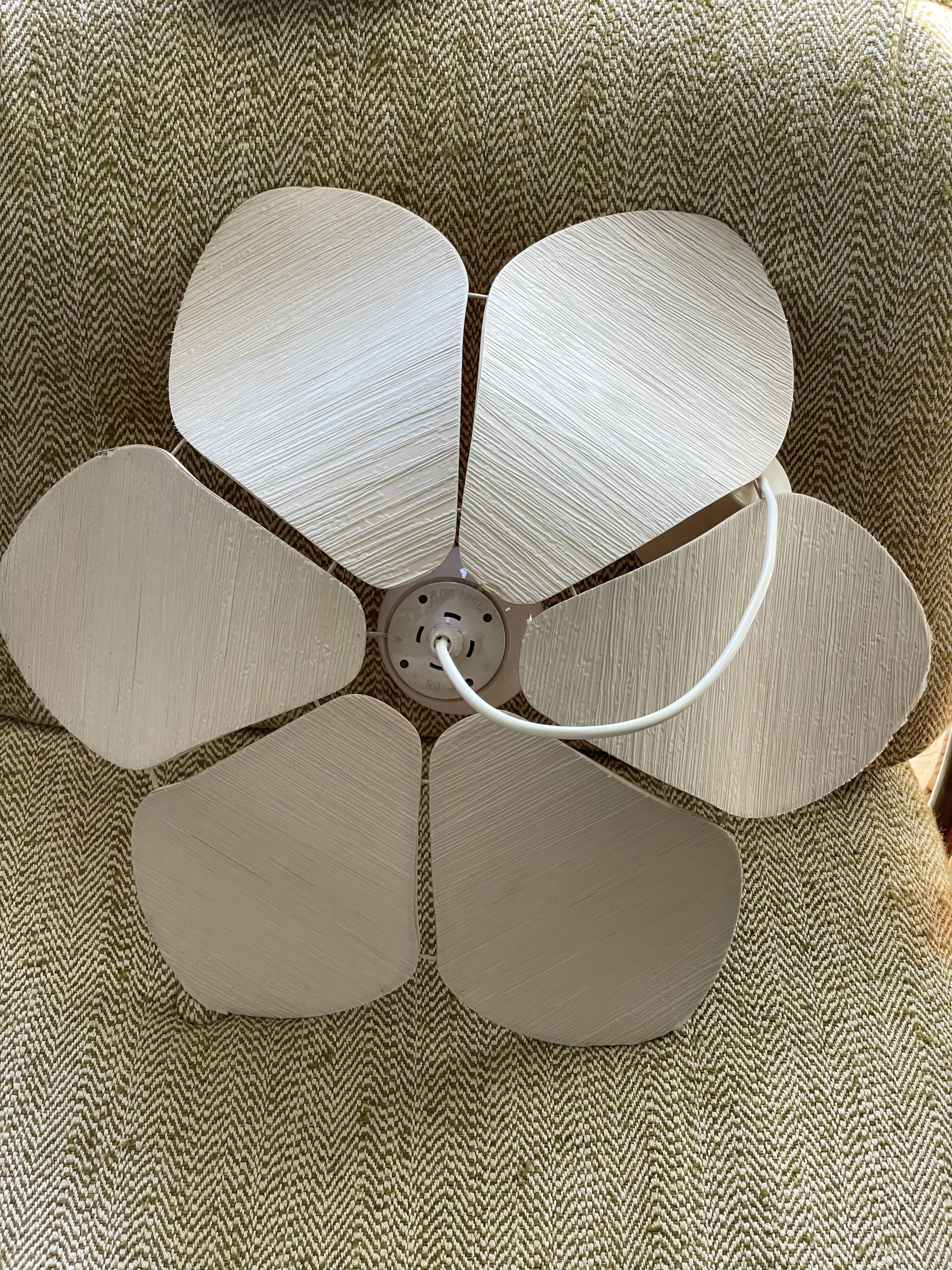 Hanging flower lampshade in fine canvas