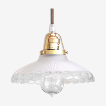 Hanging day blinds clear glass frosted crystallizes Vallérysthal feston chandelier light