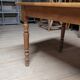 Antique solid oak bistro restaurant table, 1900s -1m53