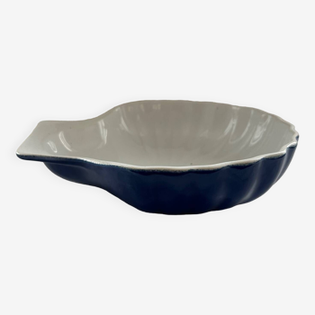 Large blue shell dish