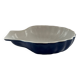 Grand plat coquillage bleu