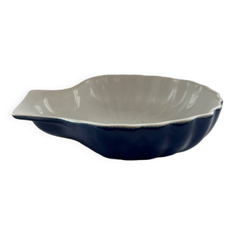 Large blue shell dish