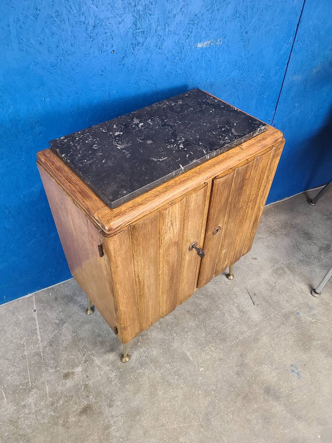 End table, vintage art deco bedside