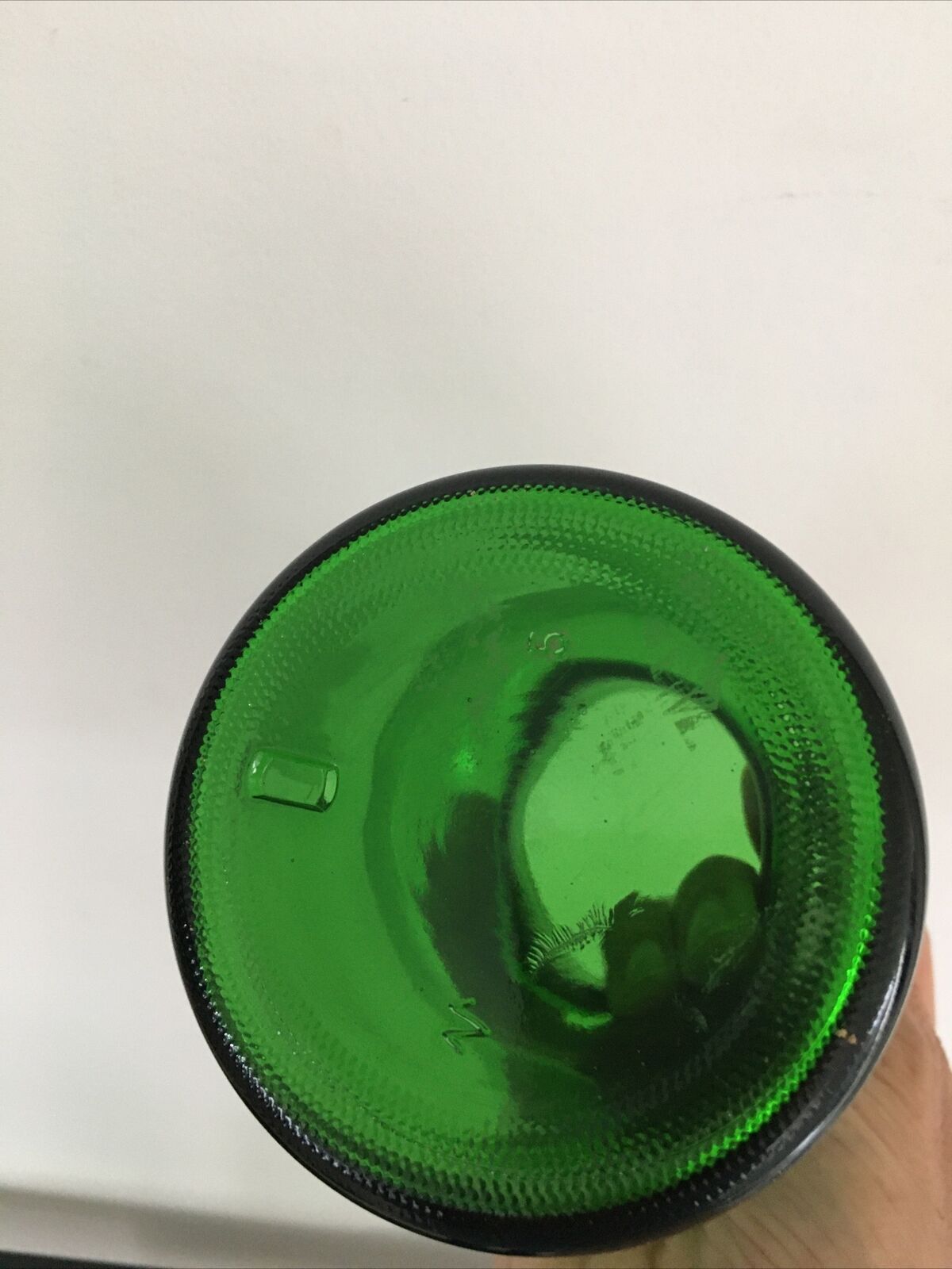 Lot de 2 bocaux en verre vert