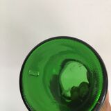 Set of 2 green glass jars