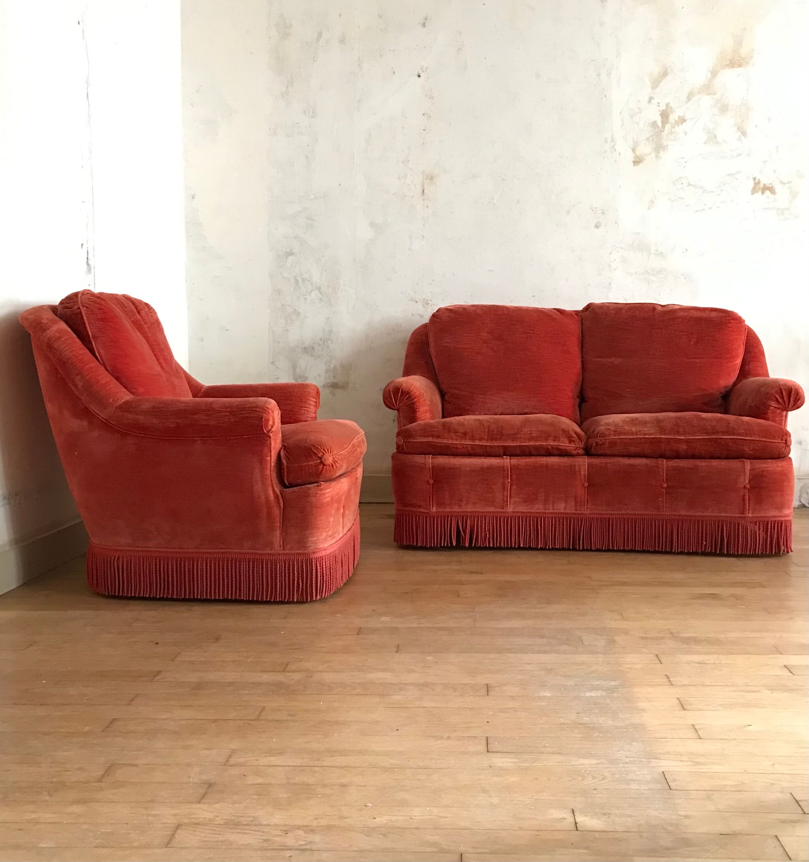 Canapé 2 places et son fauteuil