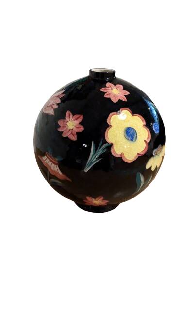 Vase with floral decoration, 1950s