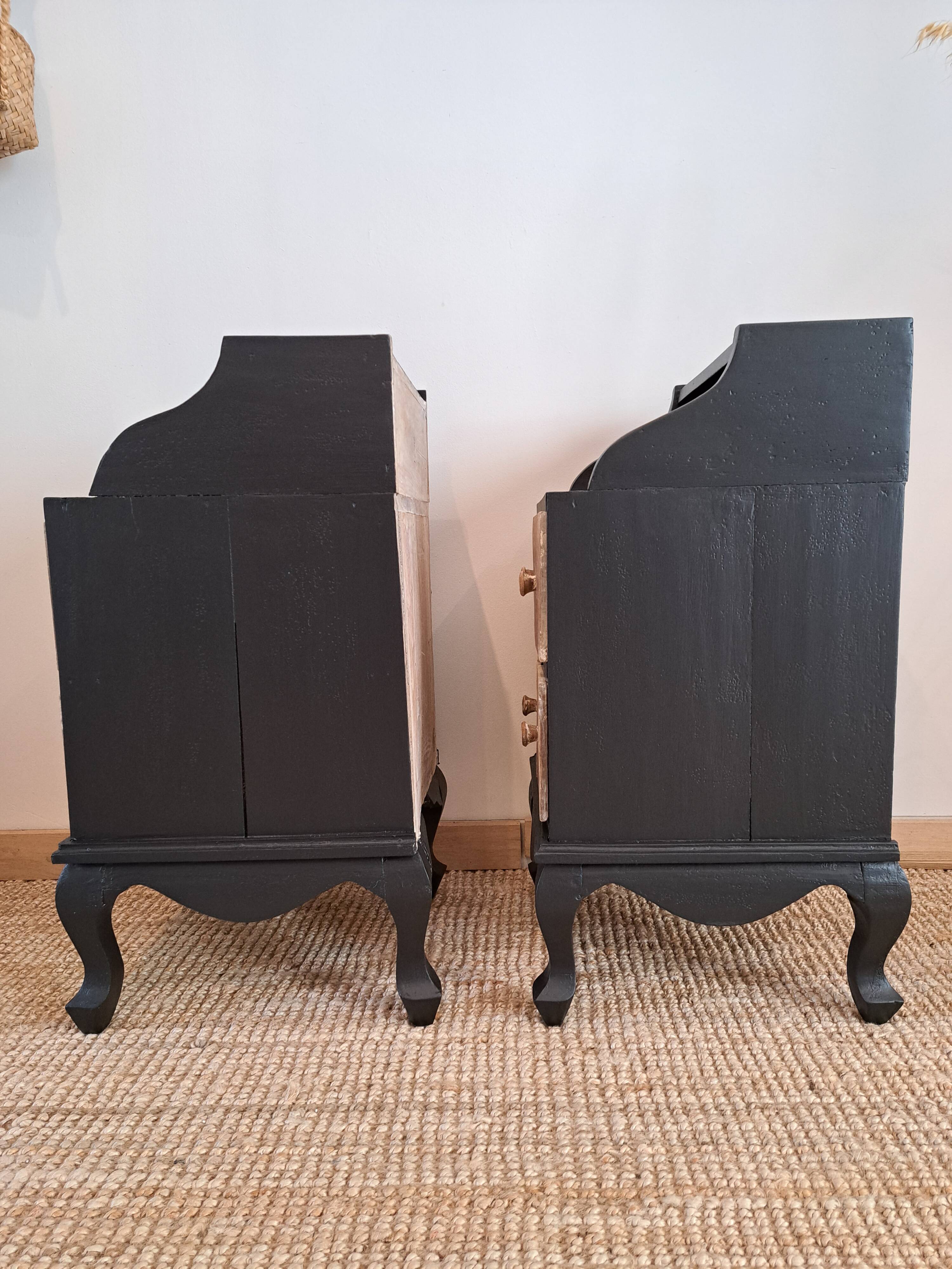 Pair of stylish bedside tables