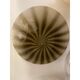 Applique roseaux bruns contemporains en verre de Murano blanc