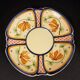 4 Quimper earthenware saucers or plates
