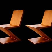 Paire de Chaises "ZIG ZAG" modèle original des années 1970
