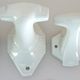 Set of 4 coat hooks, antique porcelain coat rack, art deco circa 1920