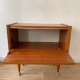 Scandinavian teak nightstand bedside table