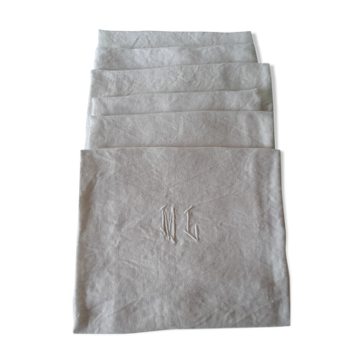 Serviettes monogrammées