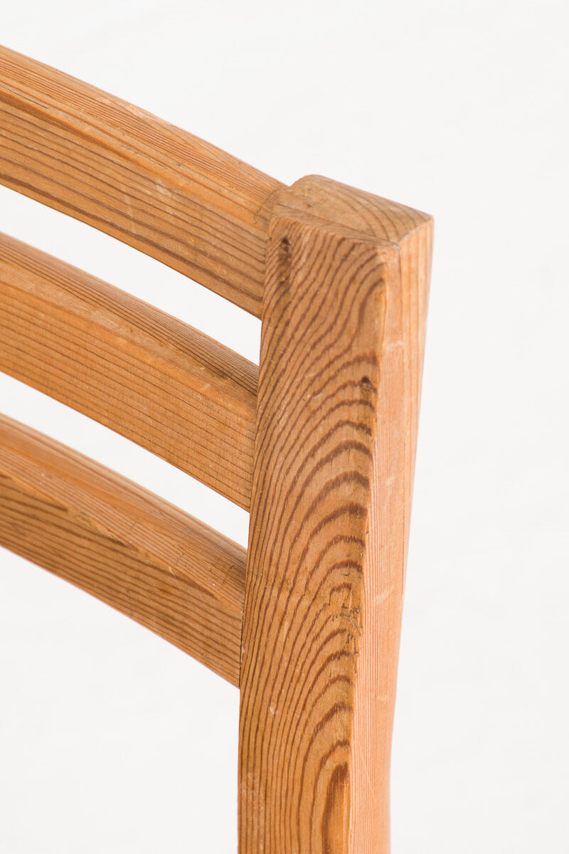 4 pine dining chairs