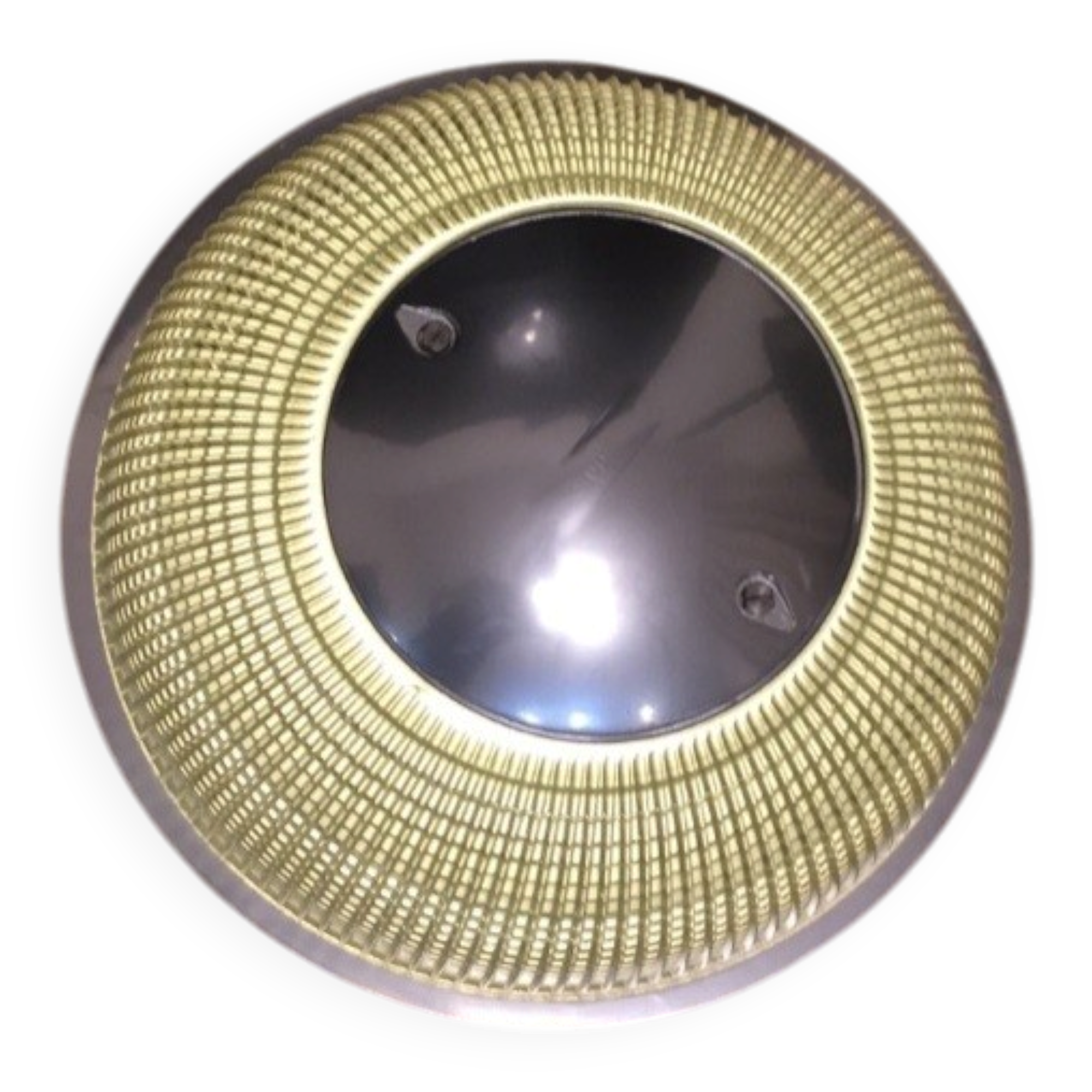 Silver Holophane wall light