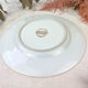 Decorative round porcelain dish "the art of chokin" made in japan