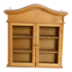 Vintage wooden wall cabinet – 2 mesh doors and shelf