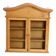 Vintage wooden wall cabinet – 2 mesh doors and shelf