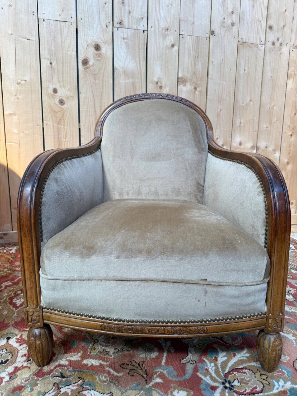 Paire de fauteuils - bergères d'époque Art Déco