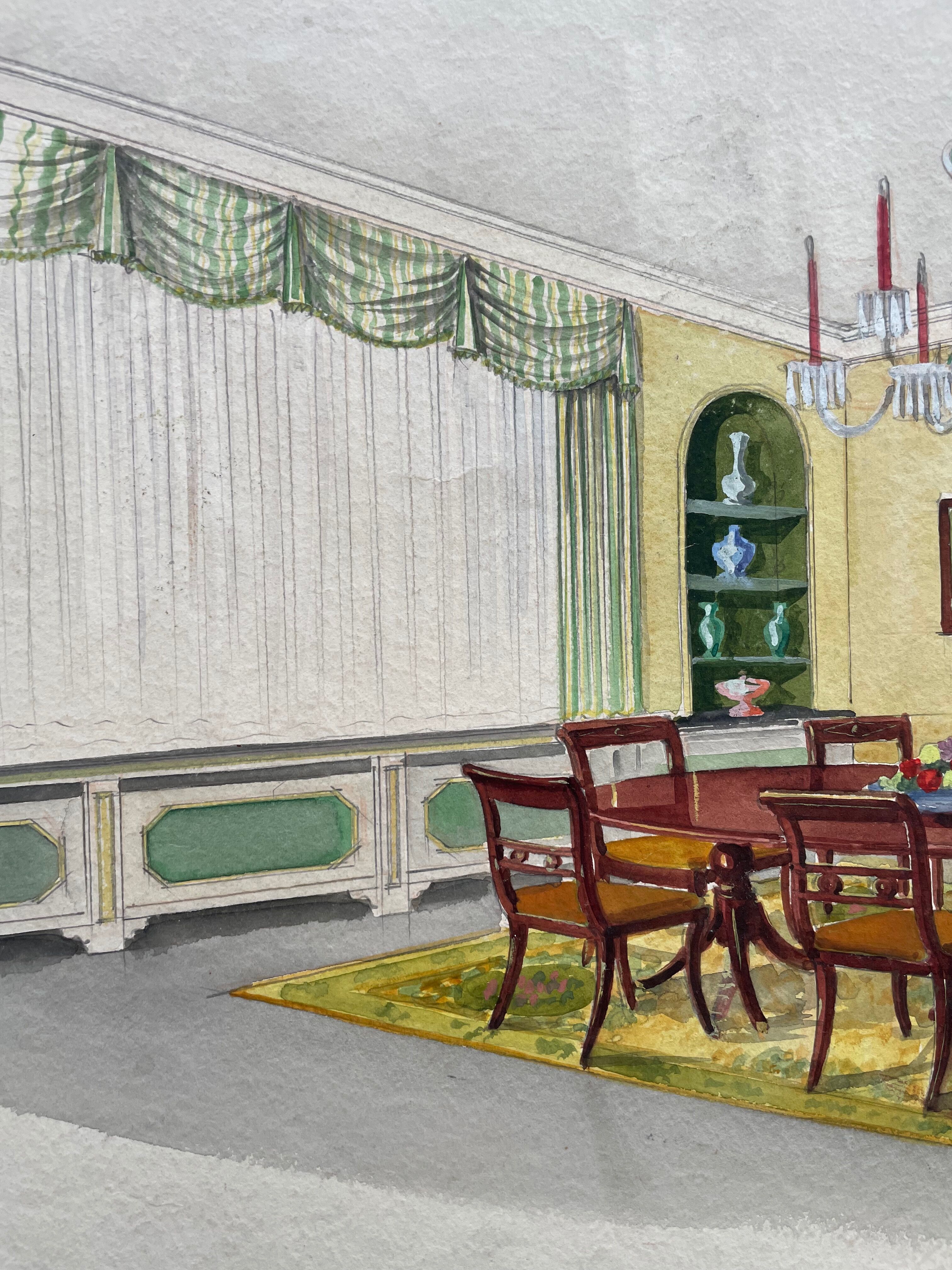 Painting decorative art interior architecture 30-50s