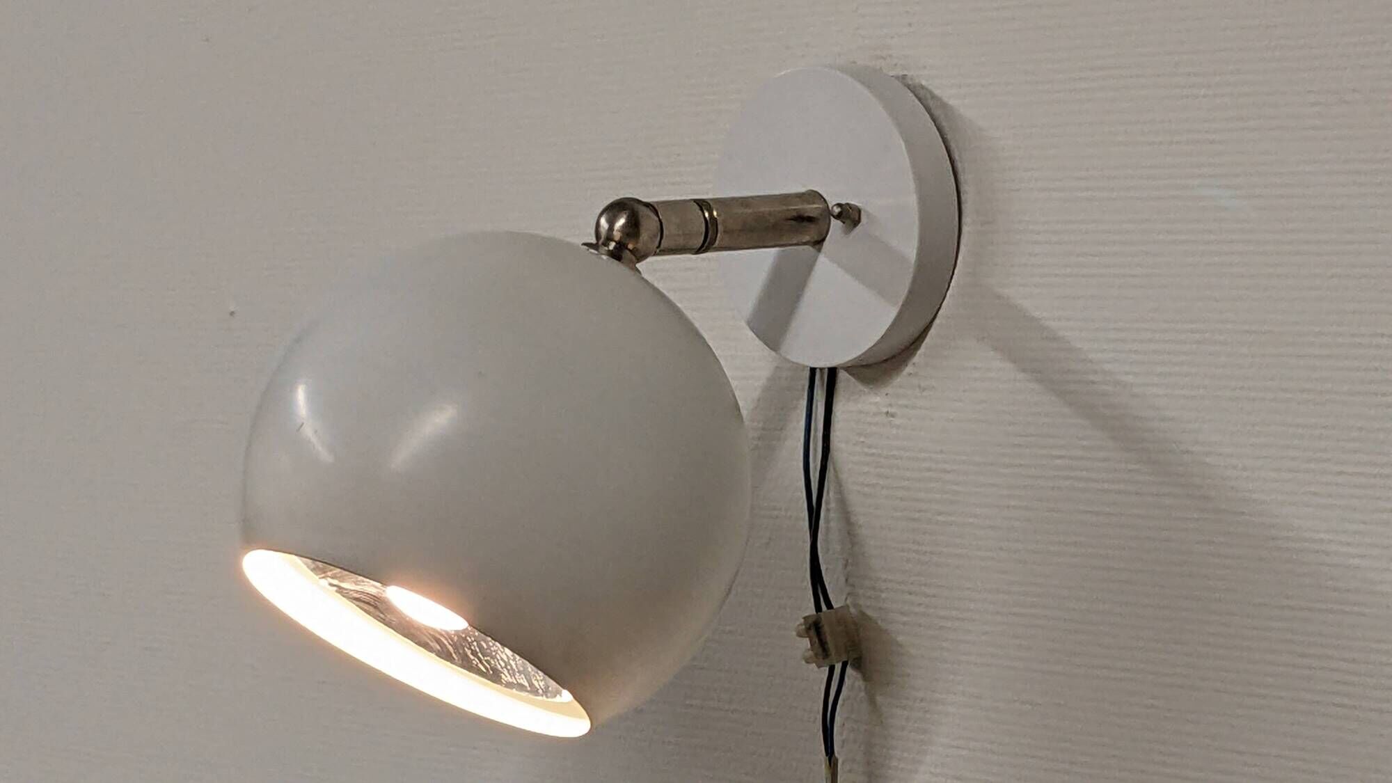 Pair of Eye Ball wall lights Space Age by Raak, Netherlands circa 1970.