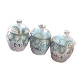 3 Vallauris spice jars