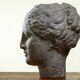 Head of Greek Goddess Hygeia, Plaster Sculpture, 1930s–1940s