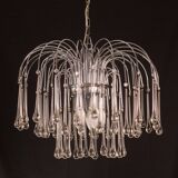 Lady Isabelle Murano Chandelier White Drops, 1980s