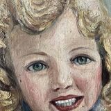 Portrait girl oil on canvas