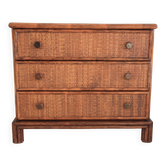 Roche Bobois commode published by Maugrion bamboo & rattan
