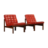 Chauffeuses et table Moduline Easy par Ole Gjerlov-Knudsen, pour France & Son années 1960