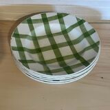 Set of 5 hollow plates moulin des loups