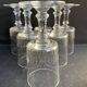 6 wine glasses – light cut crystal