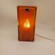 Lampe brique de verre leonardo vintage style feux stop 70 '