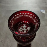 Bohemian crystal vase