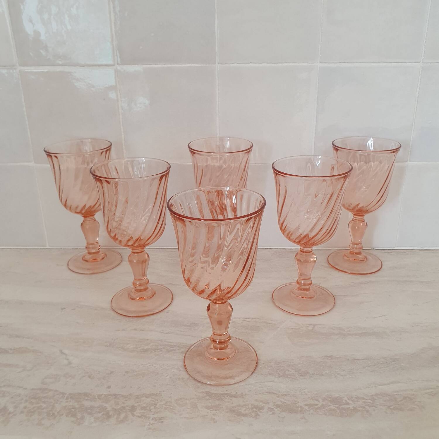 6 Rosaline Wine Glasses