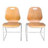 Chaises bois clair